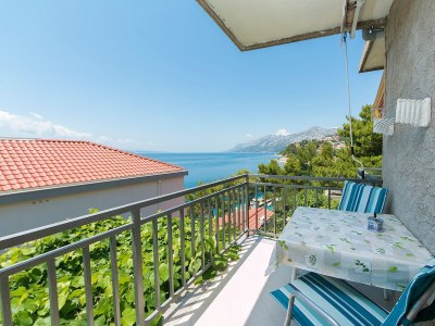 Apartment Studio flat with balcony and sea view Brela, Makarska AS-20778-b - Outdoor photo 11