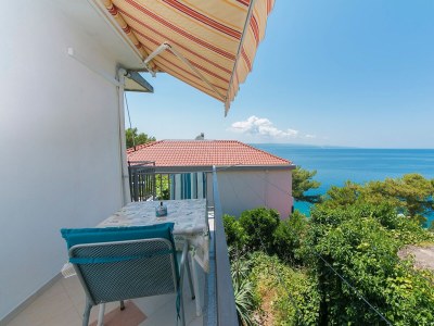Apartment Studio flat with balcony and sea view Brela, Makarska AS-20778-c - Outdoor photo 11
