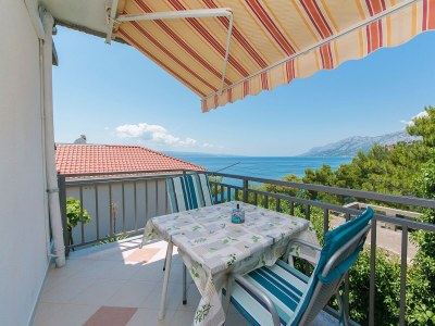 Apartment Studio flat with balcony and sea view Brela, Makarska AS-20778-c - Outdoor photo 12