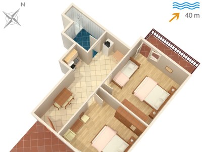 Apartment Two bedroom apartment near beach Neviđane, Pašman A-325-b - Outdoor photo 26