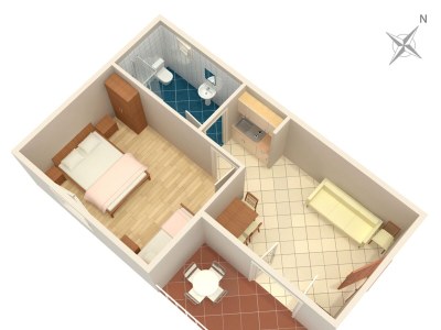 Apartment One bedroom apartment with balcony and sea view Punta križa, Cres A-383-a - Outdoor photo 21