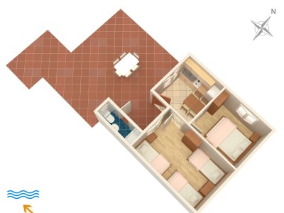 Apartment Two bedroom apartment near beach Lavdara, Dugi otok A-433-a - Outdoor photo 24