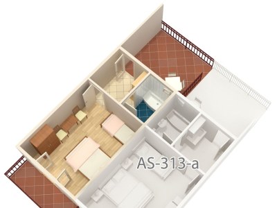 Apartment Studio flat with terrace and sea view Podaca, Makarska AS-313-b - Outdoor photo 26