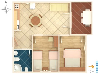 Apartment Two bedroom apartment near beach Lavdara, Dugi otok A-434-a - Outdoor photo 28