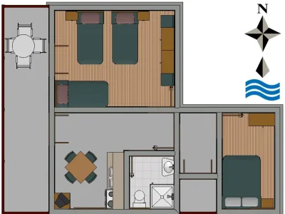 Apartment Two bedroom apartment with terrace and sea view Sali, Dugi otok A-454-b - Outdoor photo 20