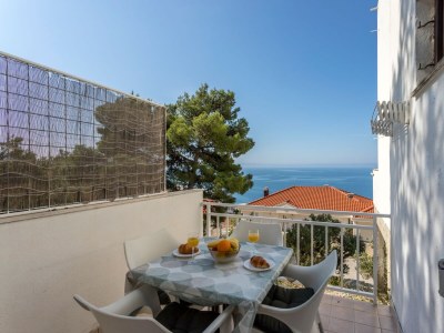 Apartment One bedroom apartment with terrace and sea view Baška Voda, Makarska A-301-a - Outdoor photo 16