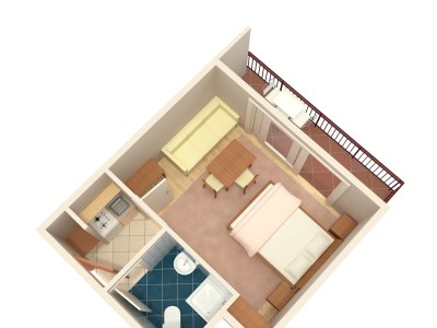 Apartment Studio flat with balcony and sea view Baška Voda, Makarska AS-301-b - Outdoor photo 14