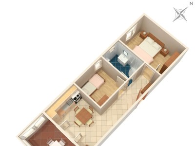 Apartment Two bedroom apartment with terrace and sea view Povljana, Pag A-244-b - Outdoor photo 29