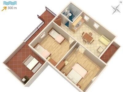 Apartment Two bedroom apartment with terrace and sea view Sutivan, Brač A-745-a - Outdoor photo 26