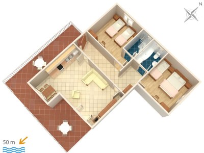 Apartment Two bedroom apartment with terrace Vodice A-928-a - Outdoor photo 33