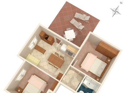 Apartment Two bedroom apartment with terrace and sea view Njivice, Krk A-2391-a - Outdoor photo 36