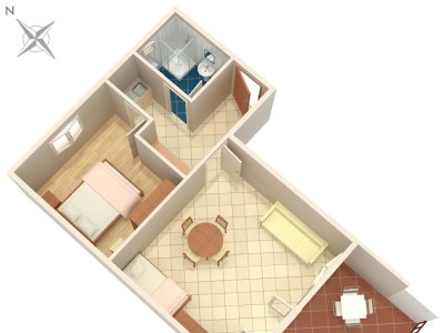 Apartment One bedroom apartment with terrace and sea view Rastići, Čiovo A-2104-a - Outdoor photo 32