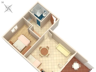 Apartment One bedroom apartment with terrace and sea view Rastići, Čiovo A-2104-b - Outdoor photo 30