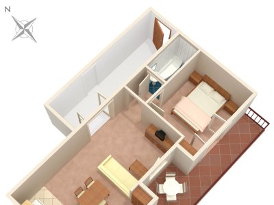 Apartment One bedroom apartment near beach Živogošće - Mala Duba, Makarska A-2603-a - Outdoor photo 24