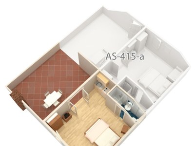 Apartment Studio flat with terrace and sea view Kornić, Krk AS-415-b - Outdoor photo 25