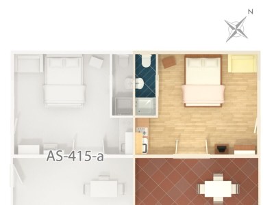 Apartment Studio flat with terrace and sea view Kornić, Krk AS-415-b - Outdoor photo 26