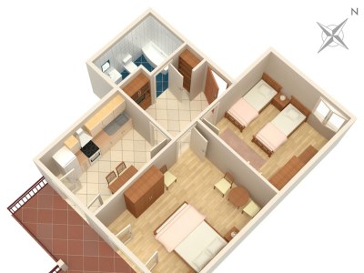 Apartment Two bedroom apartment with terrace and sea view Stanići, Omiš A-1028-b - Outdoor photo 42