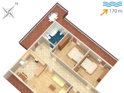 Apartment Three bedroom apartment with terrace and sea view Arbanija, Čiovo A-1125-a - Outdoor photo 50