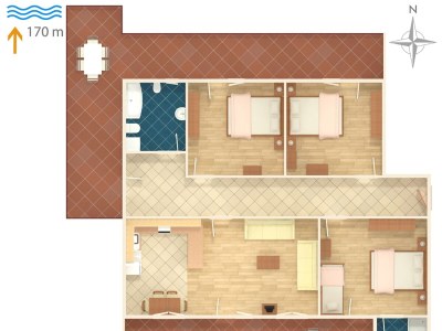 Apartment Three bedroom apartment with terrace and sea view Arbanija, Čiovo A-1125-a - Outdoor photo 52