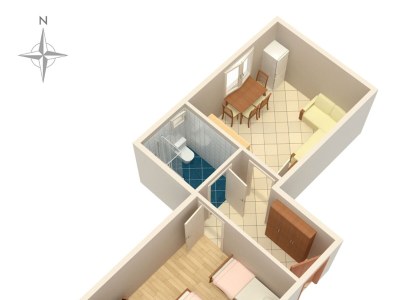 Apartment One bedroom apartment near beach Tučepi, Makarska A-2694-b - Outdoor photo 14