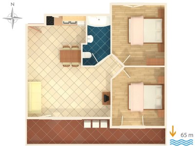 Apartment Two bedroom apartment with terrace and sea view Podgora, Makarska A-2714-c - Outdoor photo 20