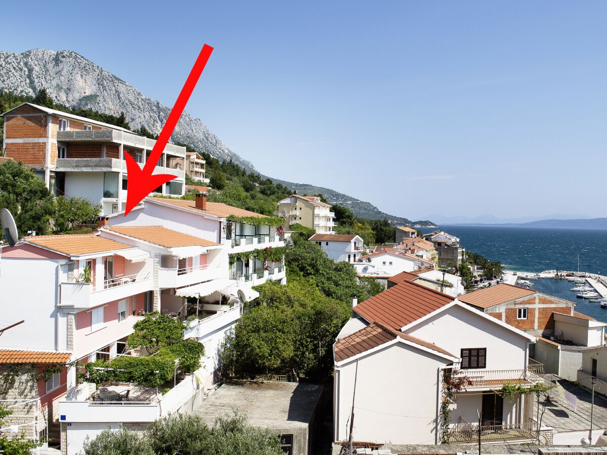 Apartment Studio flat with terrace and sea view Podgora, Makarska AS-2714-a