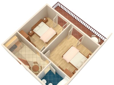 Apartment Two bedroom apartment with balcony and sea view Brela, Makarska A-2717-a - Outdoor photo 26