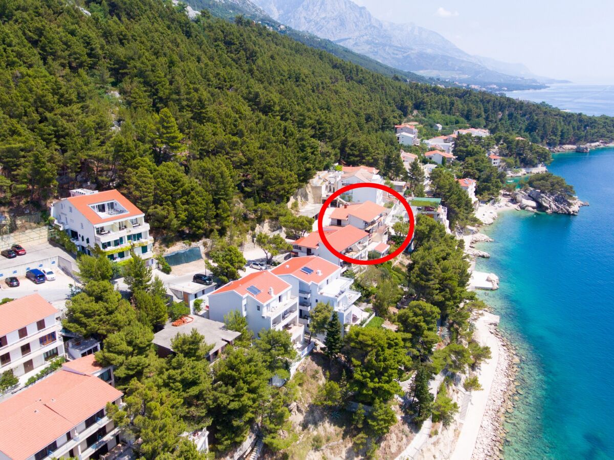 Apartment Studio flat with balcony and sea view Brela, Makarska AS-2718-a - Outdoor photo 2