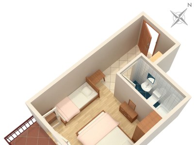 Apartment Studio flat with balcony and sea view Brela, Makarska AS-2718-a - Outdoor photo 22