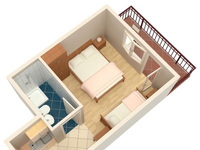 Apartment Studio flat with balcony and sea view Brela, Makarska AS-2718-a - Outdoor photo 23