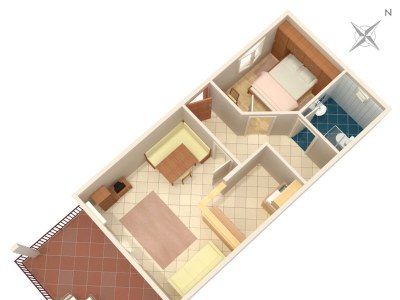 Apartment One bedroom apartment with terrace and sea view Vis A-2470-c - Outdoor photo 29