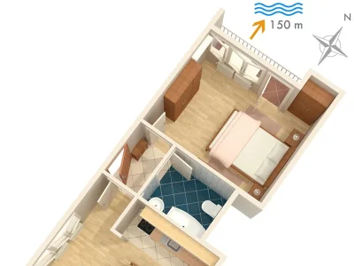 Apartment One bedroom apartment with terrace Mali Lošinj, Lošinj A-2486-a - Outdoor photo 25