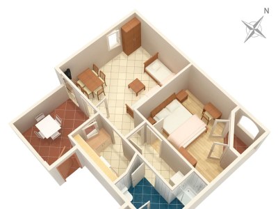 Apartment One bedroom apartment with terrace and sea view Nerezine, Lošinj A-2516-a - Outdoor photo 27