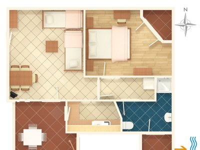 Apartment One bedroom apartment with terrace and sea view Nerezine, Lošinj A-2516-a - Outdoor photo 29