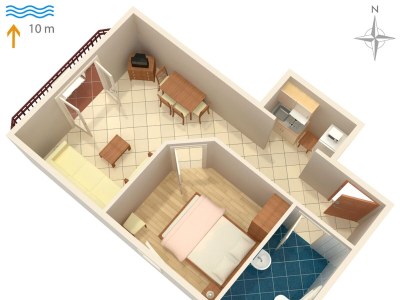 Apartment One bedroom apartment near beach Kraj, Pašman A-3460-f - Outdoor photo 21