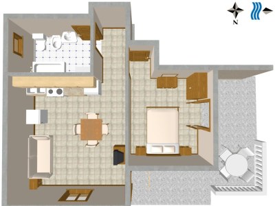 Apartment One bedroom apartment with terrace and sea view Duga Luka (Prtlog), Labin A-3025-c - Outdoor photo 21