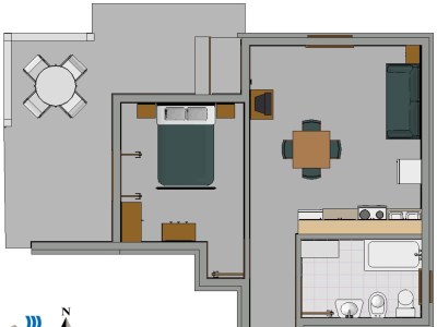 Apartment One bedroom apartment with terrace and sea view Duga Luka (Prtlog), Labin A-3025-c - Outdoor photo 24