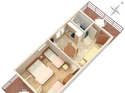 Apartment One bedroom apartment with terrace and sea view Viganj, Pelješac A-260-c - Outdoor photo 23