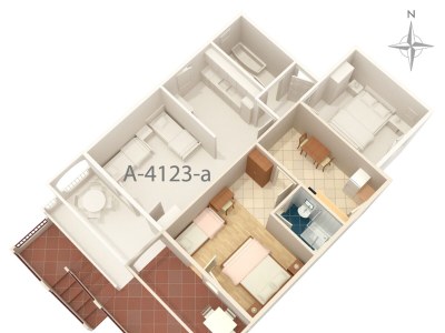 Apartment Studio flat near beach Mandre, Pag AS-4123-a - Outdoor photo 17