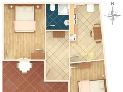 Apartment Two bedroom apartment near beach Brodarica, Šibenik A-4833-b - Outdoor photo 43