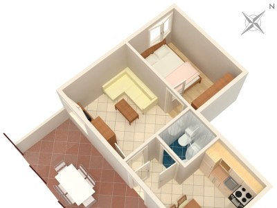 Apartment One bedroom apartment with terrace and sea view Rastići, Čiovo A-2080-c - Outdoor photo 21