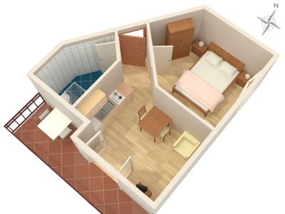 Apartment One bedroom apartment with terrace and sea view Vodice A-7604-a - Outdoor photo 24