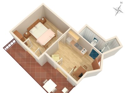 Apartment One bedroom apartment with terrace and sea view Vodice A-7604-b - Outdoor photo 25