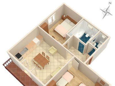 Apartment Two bedroom apartment with balcony Vodice A-7604-e - Outdoor photo 28