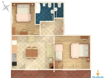 Apartment Two bedroom apartment with balcony Vodice A-7604-e - Outdoor photo 30