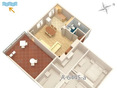 Apartment Studio flat with air-conditioning Turanj, Biograd AS-6445-a - Outdoor photo 10