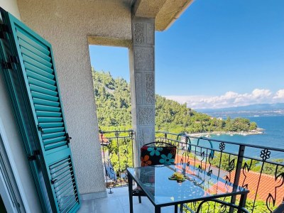 Apartment One bedroom apartment with terrace and sea view Medveja, Opatija A-7720-a - Outdoor photo 37