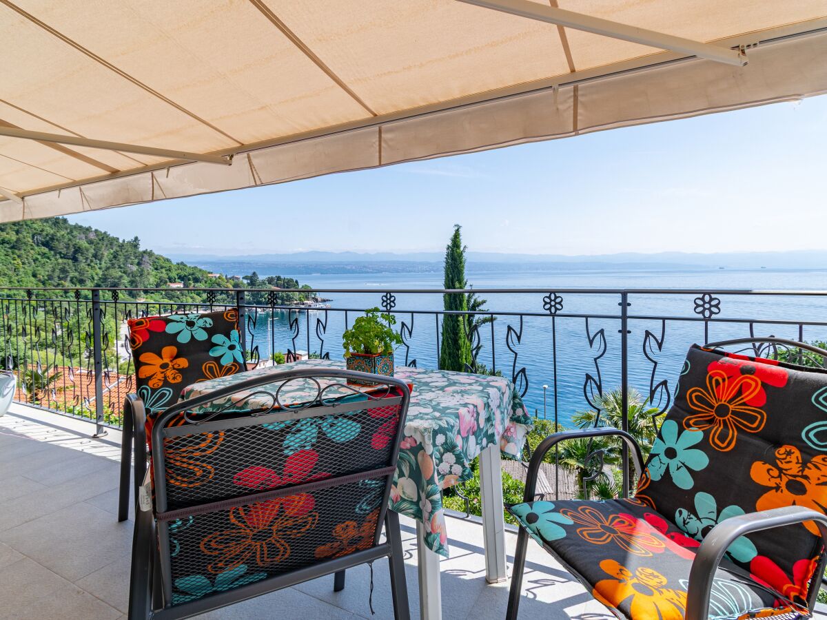 Apartment Two bedroom apartment with terrace and sea view Medveja, Opatija A-7720-b