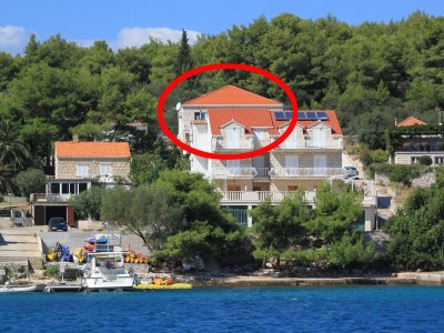 Apartment One bedroom apartment near beach Lumbarda, Korčula A-10049-c - Outdoor photo 7