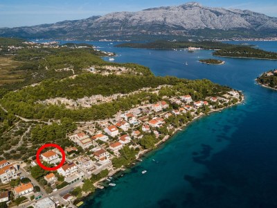 Apartment One bedroom apartment near beach Lumbarda, Korčula A-10049-c - Outdoor photo 9